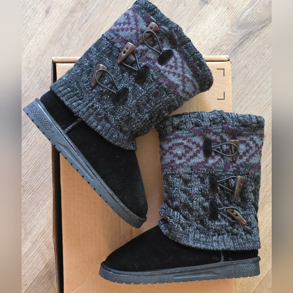 MUK LUKS WOMENS CHERYL KNIT WINTER BOOTS | Size 6 | NWOT - Picture 2 of 13